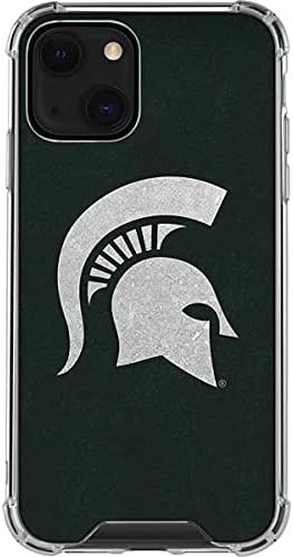 Skinit Clear Phone Case Compatible with iPhone 13 - Officially Licensed Michigan State University Spartans Logo Design