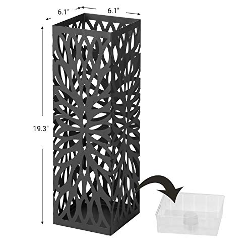 image for SONGMICS Umbrella Stand, Umbrella Holder for Entryway, Steel Square Um