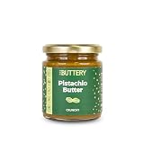 THE BUTTERY Crema de Pistacho Crunchy 220g – 100% Pistacho Natural | Pistachio Butter con Trozos Crujientes | Sin Azúcar Añadido ni Aceite de Palma | Fuente de Proteína | Sin Gluten | Producto Vegano