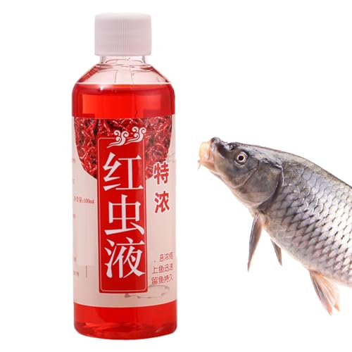 餌魚添加剤 - 赤虫の香りスプレー風味添加剤 -釣り餌添加剤、釣り薬、赤虫液、麦芋ペースト、山釣り集魚剤、フナ、鯉餌、魚餌 淡水、ニシン、フエダイ、ティラピア、コイ、海魚用の魚の餌誘引強化剤