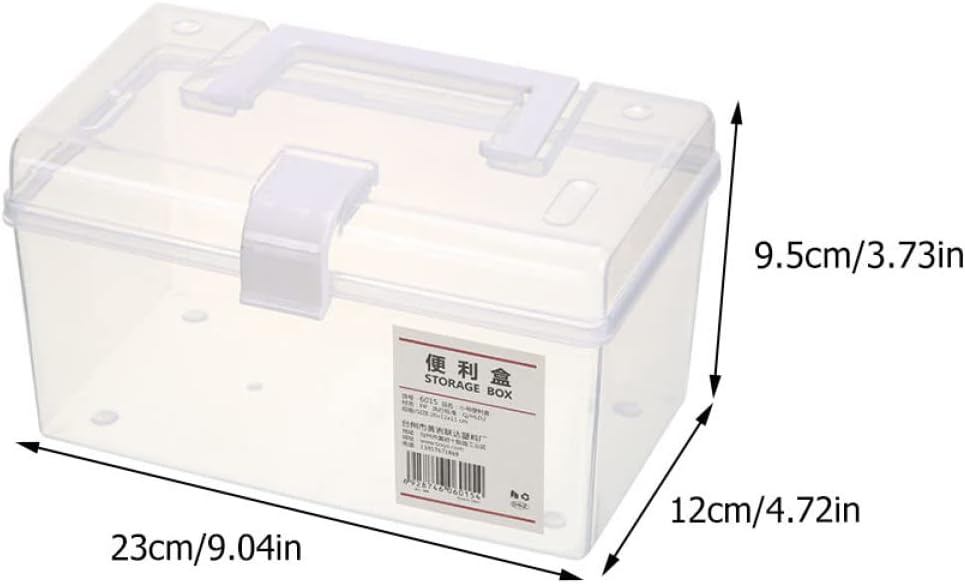 2pcs Portable Home First Aid Storage Container Medicine Organizer Box Medicine Case