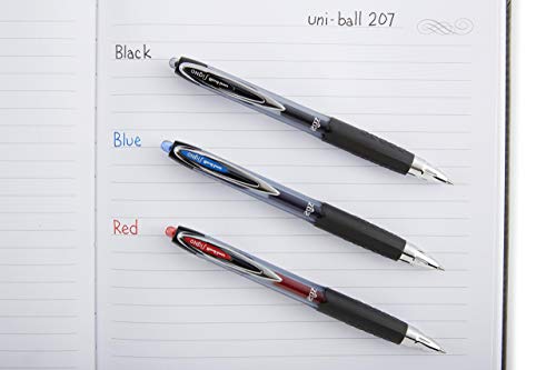 Bolígrafos retráctiles de gel azul x12 miniatura 6