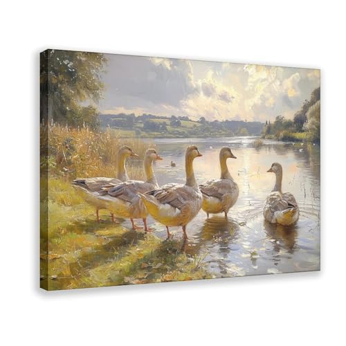 Poster vintage sur toile de 61x91,4 cm decoration murale grand format