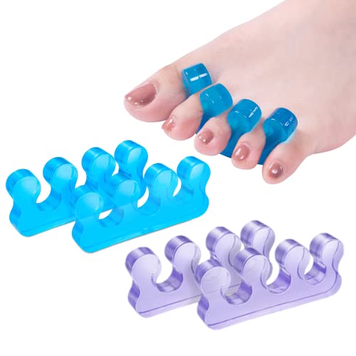 ZaxSota Pedicure Toe Separators for Bunion & Nail Polish Orthopedic Gel Toenail Dividers, Soft Gel Pedicure Kit Suitable for Salon Supplies, Beauty Tools for Toenail Separation
