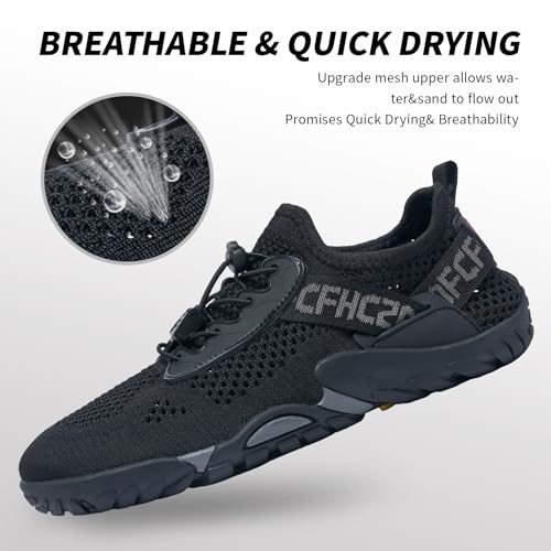 Image of SOBASO Water Shoes Women Men Hiking Dry Aqua Beach Swim Surf Shoes for Outdoor Fish Hiking Pool