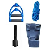 Shoulder Pulley für die Tür, Trainingsgerät mit verbessertem Türverschluss, Stahlrolle, rutschfesten Griffen und 8,5 ft / 2,6 m Seil für die Rotatorenmanschette, 1 Handschuh enthalten