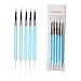 COMIART 5 X 2 Way Ball Styluses Dotting Tool Silicone Color Shaper Brushes Pen for Polymer Clay Pottery Modeling Sculpture Nail Art