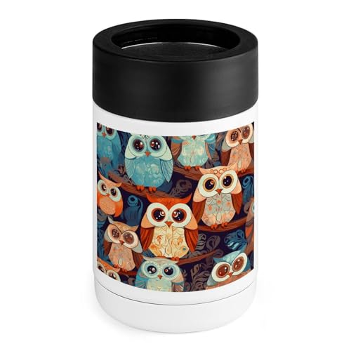 Refroidisseur de boissons hibou en acier inoxydable avec sa poignée en silicone pour le bar