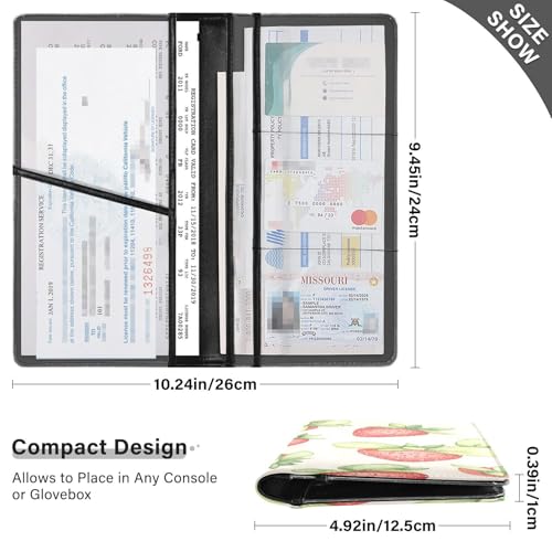 Organizador De Documentos De Cuero Slim miniatura 3
