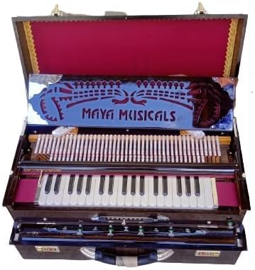 Harmonium Musical instruments 3.75 Octave 9 Scale Changer (with Coupler) Box Harmonium with 3 set of Palitana Reeds (MM/SC-BH/13/3A1)
