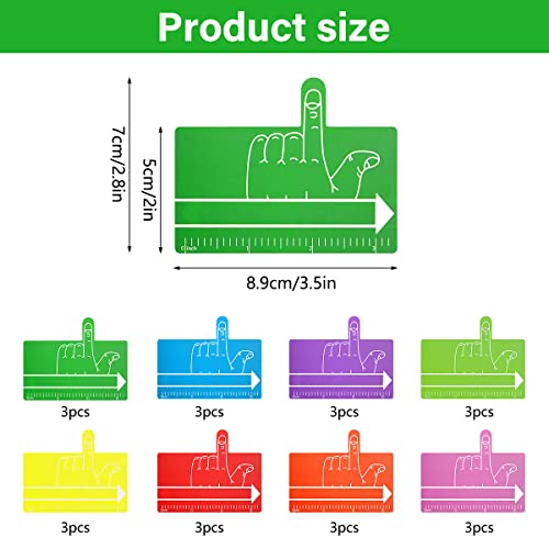 24Pcs Kids Finger Spacers With Guided Reading Strips,One Finger Spacer Colorful Writing Sheets Reading Aid,Handwriting Tool Writing Spacers For Kids,Home School Classroom Supplies, In 8 Colors #TOP1