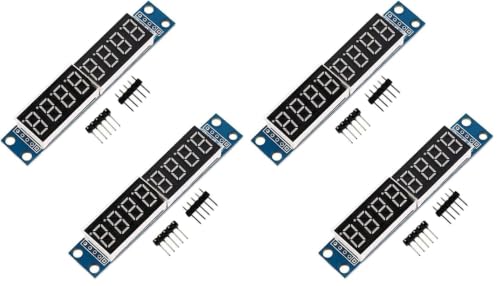 Image of HiLetgo 2pcs MAX7219 8-Digital Segment Digital LED Display Tube for Arduino 51 /AVR /STM32 (Pack of 2)