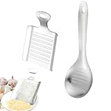 2 grattugia wasabi per zenzero, aglio in argento, grattugia zenzero, taglierina Garlics (N1)