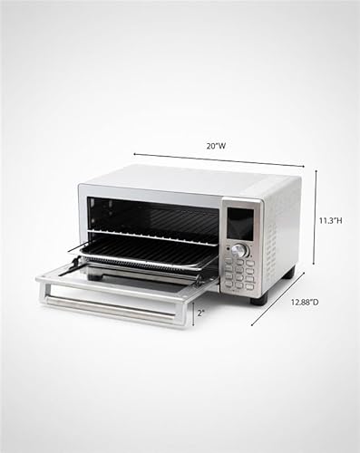 Nuwave Bravo XL Pro Air Fryer Toaster Oven, Improved 100% Super Convection, Quicker & Crispier Results, 100 Presets, Multi-Layer Even Cooking, 50-500F, Smart Probe, PFAS Free, 30QT, Stainless Steel - Image 12