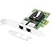 Euqvos PCIe Ethernet Network Card for Intel I350-T2 I350AM2 Chipset PCIe 2.1 x1 1Gb Dual Port RJ45 LAN Card Support Windows Server/Windows/Linux/VMware/ESX