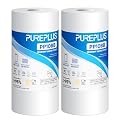 PUREPLUS 10 Micron 10" x 4.5" Whole House Sediment Home Water Filter Replacement Cartridge for Culligan RFC-BBSA, HD-950, WFHD13001B, W15-PR, GXWH30C, GXWH35F, Aqua-Pure AP817, PP10BB, 2PACK