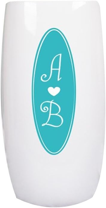 GiftsForYouNow Ceramic Flower Centerpiece Personalized Vase, Navy