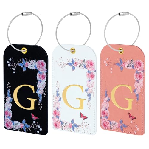 Luxury Floral Luggage Tags