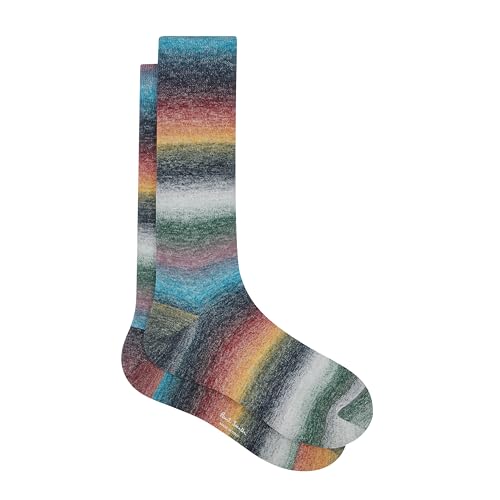 PS Paul Smith Men's 'Signature Stripe' Ombre Socks, Multicolor, One Size