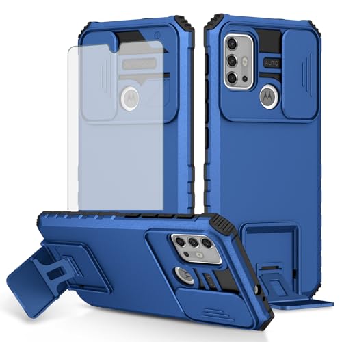 Coque MotoG30 antichoc avec vitre écran et support pour Motorola G30