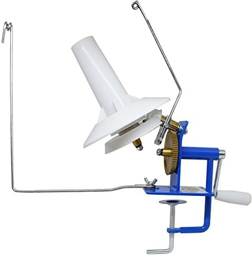 Large Yarn Ball Winder, Jumbo Metal Fiber/Wool/String Ball Winder Hand Operated Capacity 10-Ounce