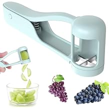 Grape Cutter For Toddlers,Grape Cutter,Grape Slicer,Strawberry Slicer,Fruit Cutter For Vegetable Fruit Salad Cake Decoration Stainless Steel Quarter Grape Slicer Kitchen Gadget For Toddlers Baby
