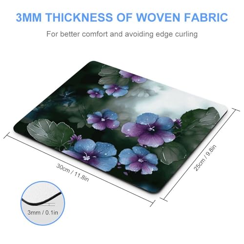 Gaming Office Home Non-Slip Blue Purple Mouse Pad 25x30cm