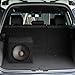 QPower 12 Inch Heavy-Duty Single Sealed Carpet Covered Durable Car Audio Vehicle Subwoofer Enclosure Woofer Box, Charcoal Gray
