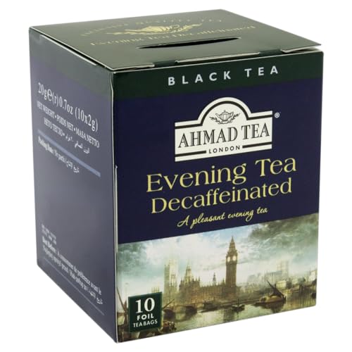 Ahmad Tea London Chá Preto Evening Tea Descafeinado 10 Unidades De 20G