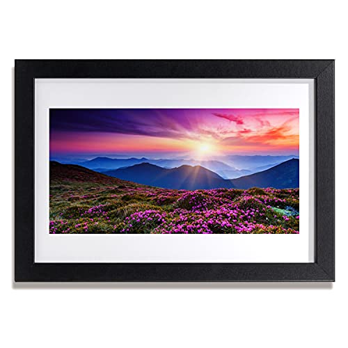 Photo murale salon en affiche avec cadre 30x20 de paysage Meadow Mountain par Tulup