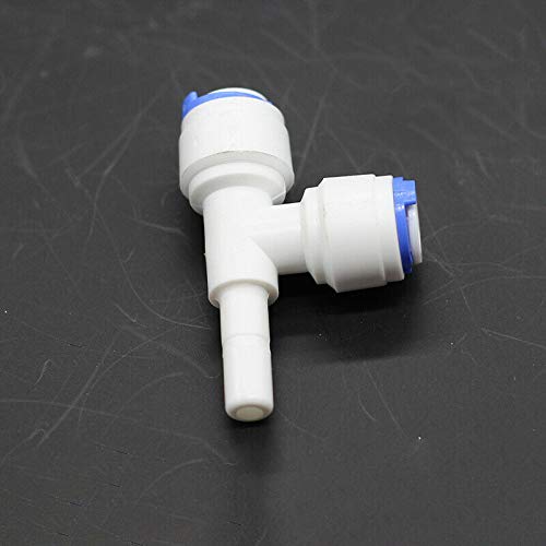 Waterfilteraansluiting SENRISE Push Fit-connectoren Snelle aansluiting voor RO-water omgekeerde osmose filtersysteem (1/4 (6,5 mm) T-connector - B, 3 stuks