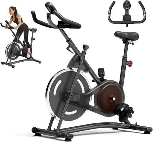 Image of NAYSAYE Exercise Bike, Adjustable Stationary Bikes with Smartphone Mount, Professional Exercise Bike with Digital Pulse Display for Home and Office