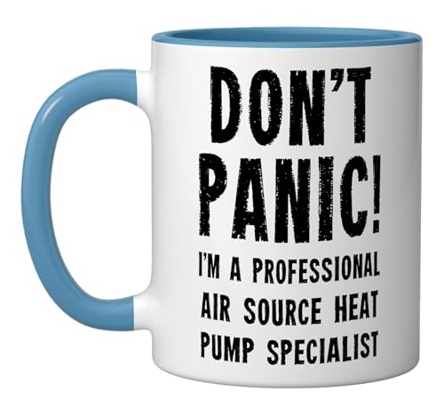 Air Source Heat Pump Specialist Ceramic Mug, Blue/White