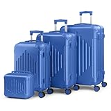 Matériaux résistants et durables: Fabriqué en ABS robuste, ce set de valise offre une protection optimale. Les coins renforcés protègent vos sets de bagages contre les chocs et les rayures pour des voyages en toute sérénité.