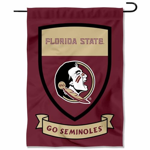 Florida State Seminoles Shield Garden Flag