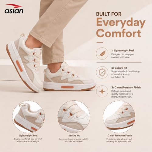Image of ASIAN Mojo-05 Sneakers for Men | Stylish, Premium & Lightweight Casual Shoes for Boys | Ideal for Walking, Gym, Travel Comfortable & Durable Design