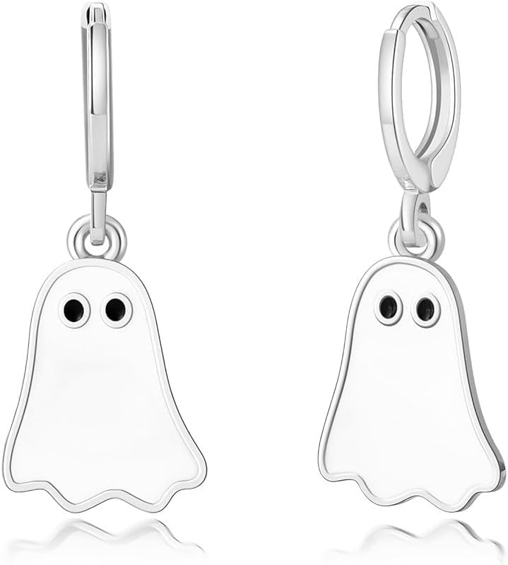 Halloween Ghost Earrings for Women - Cute Fashion Dang Drop for Cosplay & Party Drop Earrings - Funny Halloween Jewelry