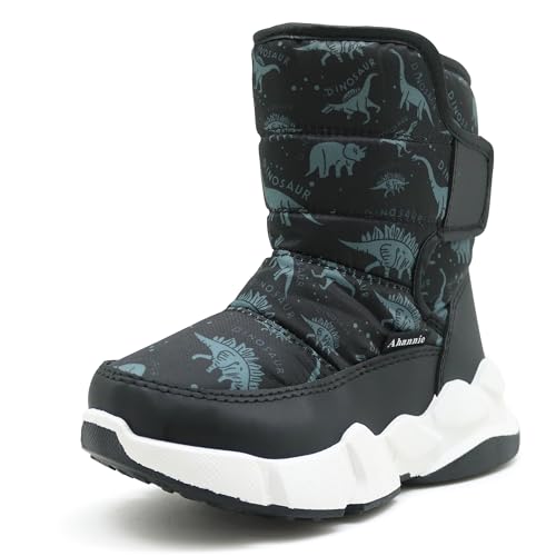 Kids Winter Snow Boots Toddler Boys Warm Outdoor Shoes with Hook Loop (Toddler/Little Kid) - Main Image