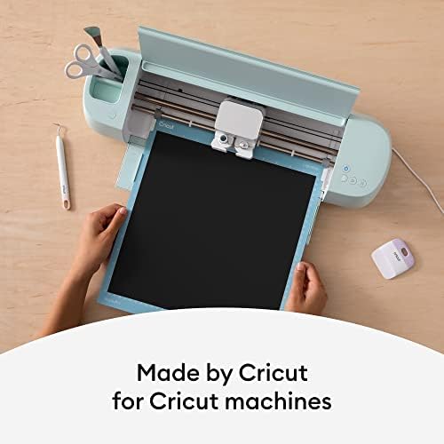 Cricut Removable Vinyl | Black | 1.2 m (4 ft) | Self Adhesive Vinyl Roll | For use with all Cricut Cutting Machines