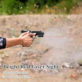 KinZon Mirino Laser Rosso KinZon Alta Precisione - Compatibile con Binari Picatinny/Weaver 20mm | Per Pistole, Carabine & Armi Tattiche | Montaggio Istantaneo | Ideale Tiro Sportivo & Caccia