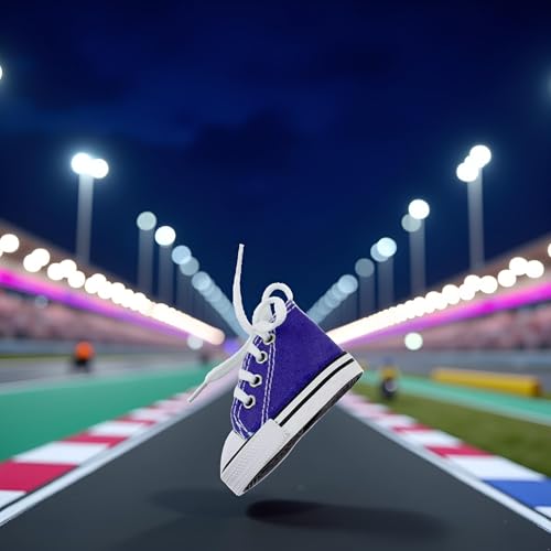 Rosojodg Blau Motorrad Fahrrad Fußstütze Kleine Schuhe Motorrad Seitenständer Pad Pad Schuh aus Leinen Motorrad Fußstütze Mode Kleine Schuhe für Fahrrad Stativ Dekoration Motorrad Fußrasten