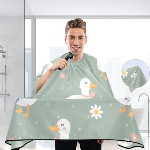 Capa para Corte de Cabello Floral Impermeable Profesional miniatura 6