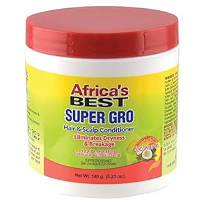Africa’s Best Super Gro Hair and Scalp Conditioner, 5.25 Oz (AB20203)