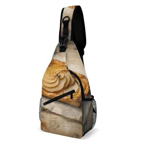 Sac à bandoulière de randonnée au motif fleurs blanches vives