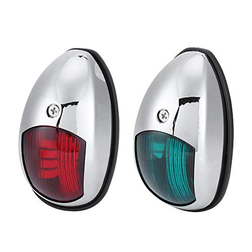 Boat Marine LED Navigation Lights,DC 12V IP65 Waterproof Red and Green LED Marine Navigation Lamp,for Bow Side,Port,Starboard,Pontoons,Chandlery Boat,Yacht,Skeeter