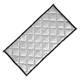 HOMSFOU Tenda Fonoassorbente Acustica per Finestra, Tenda Oscurante da Interno, Oxford Cloth Cotone Ispessito, Argento, Riduce Eco e Polvere, per Camera da Letto