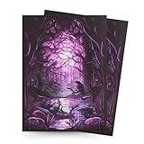 Arcane Fortress MTG Card Sleeves – 100 Count | Ultra-Durable Matte Art Card Sleeves for Intense Shuffling | Premium Fit for Magic: The Gathering Cards | Standard Size Wear-Resistant MTG Sleeve - Black