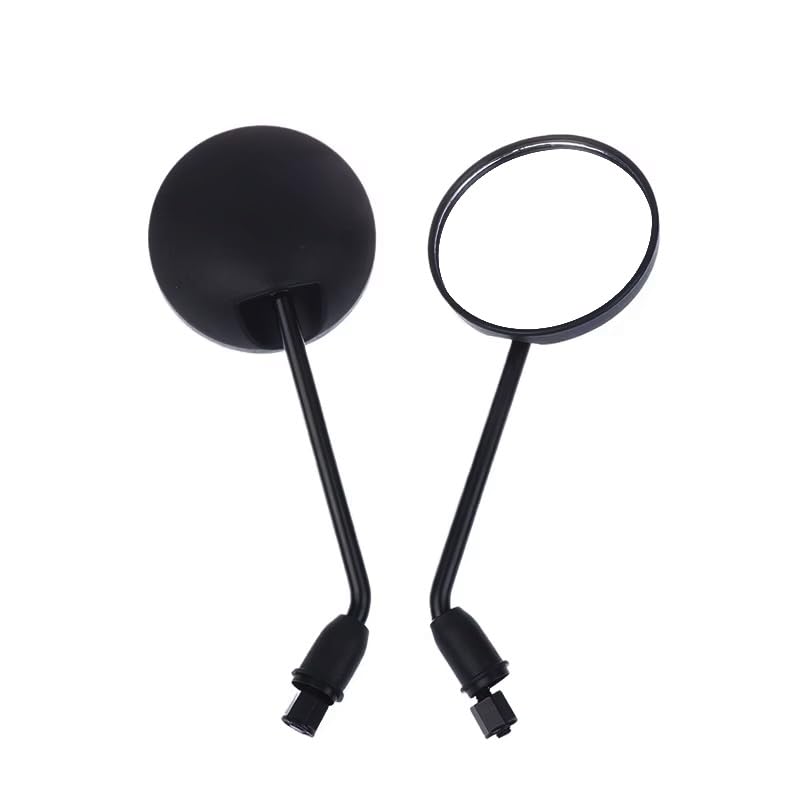 Espejo lateral redondo ajustable con visión HD para manillar de moto y scooter