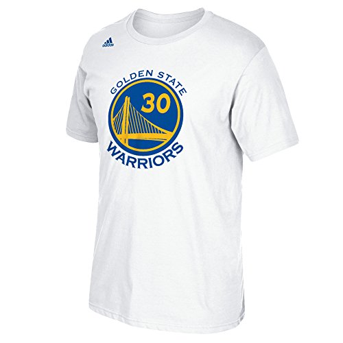 NBA Golden State Warriors Stephen Curry #30 Men's 7 Series Name & Number Short Sleeve Tee, Large, White