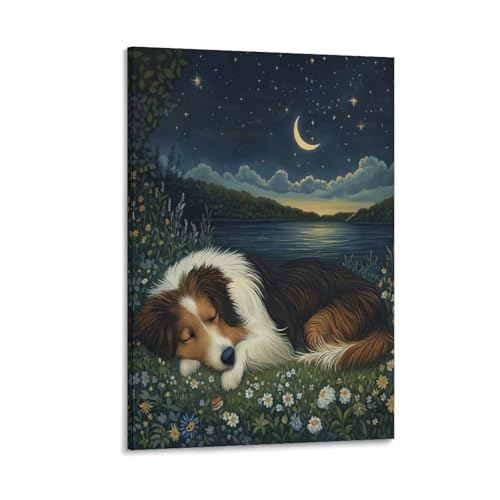 Shetland Mouton Décoration Murale DHBANEIOK impression toile salon haut de gamme
